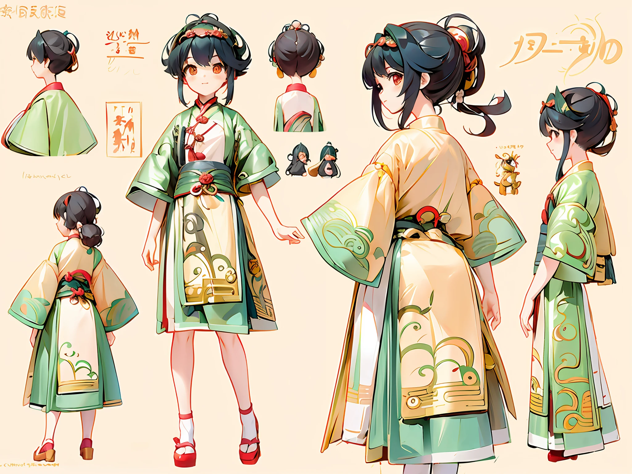 Anime character of a woman in Hanfu ancient Chinese costume, wearing long and fluent clothes, beautiful anime character design, anime vision of cute girl, Kantai collection style, anime moe art style, little curve loli, Chen Jiru, , anime character design, highly detailed character design, guweiz, high quality character design