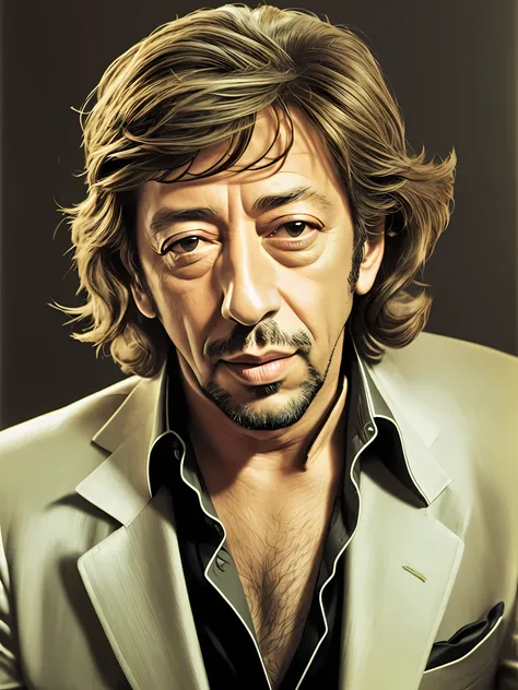 Serge Gainsbourg: Masterpiece Photography Ultra Realistic Description ...