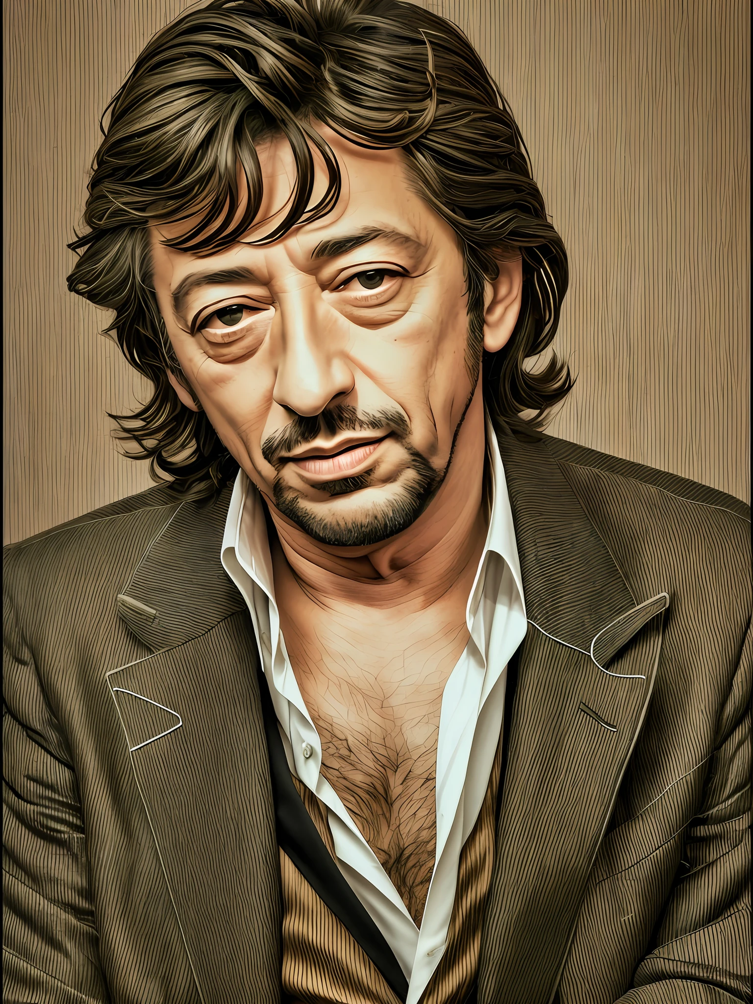 Serge Gainsbourg: Masterpiece Photography Ultra Realistic Description ...