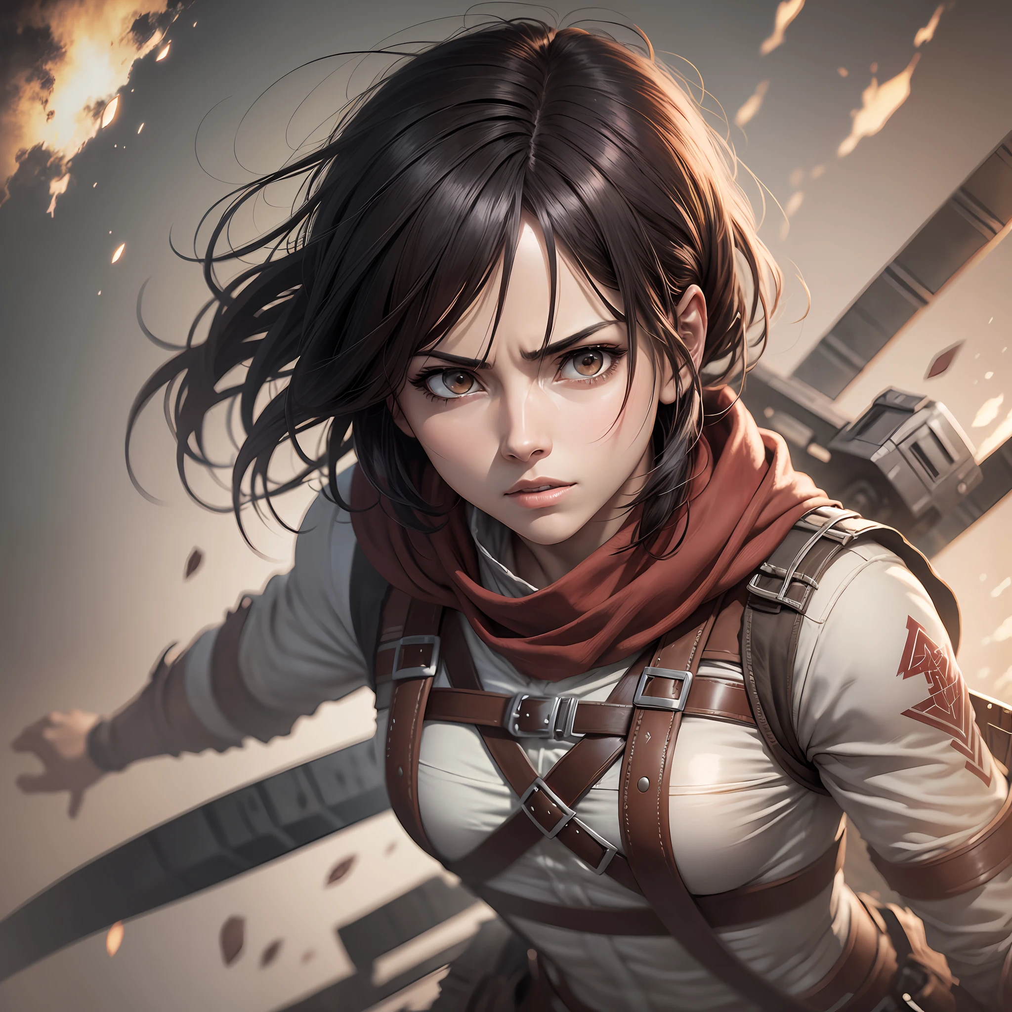 Obra Prima, Melhor Qualidade 8k Mikasa Ackerman, Shingeki No Kyojin 