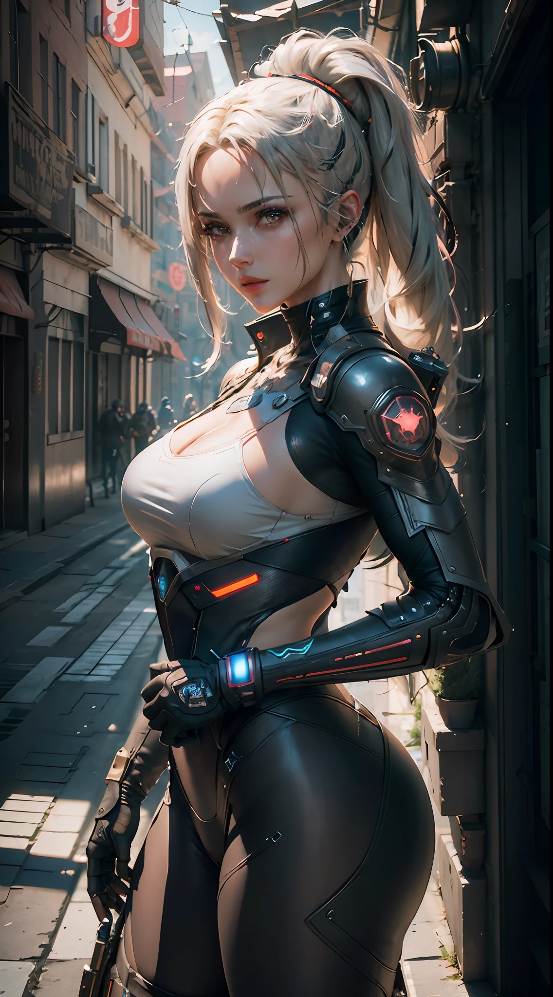 ((meilleure qualité)), ((chef-d&#39;œuvre)), (détaillé:1.4), 3D, une image d&#39;une belle femme cyberpunk,hdr (Plage dynamique élevée),tracé laser,NVIDIA RTX,Super-résolution,Irréel 5,diffusion souterraine,Texturation PBR,Post-traitement,Filtrage anisotrope,Profondeur de champ,clarté et netteté maximales,Textures multicouches,Cartes albédo et spéculaire,ombrage de surface,Simulation précise de l&#39;interaction lumière-matériau,Des proportions parfaites,rendu d&#39;octane,Éclairage bicolore,Grande ouverture,ISO faible,balance des blancs,Règle des tiers,8k brut,