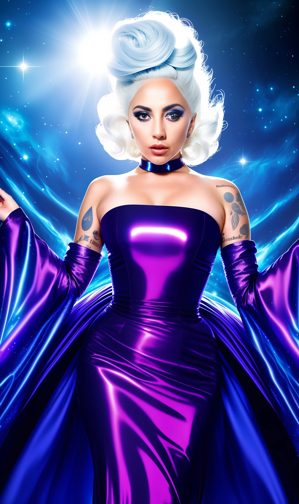 Lady gaga shop galaxy dress