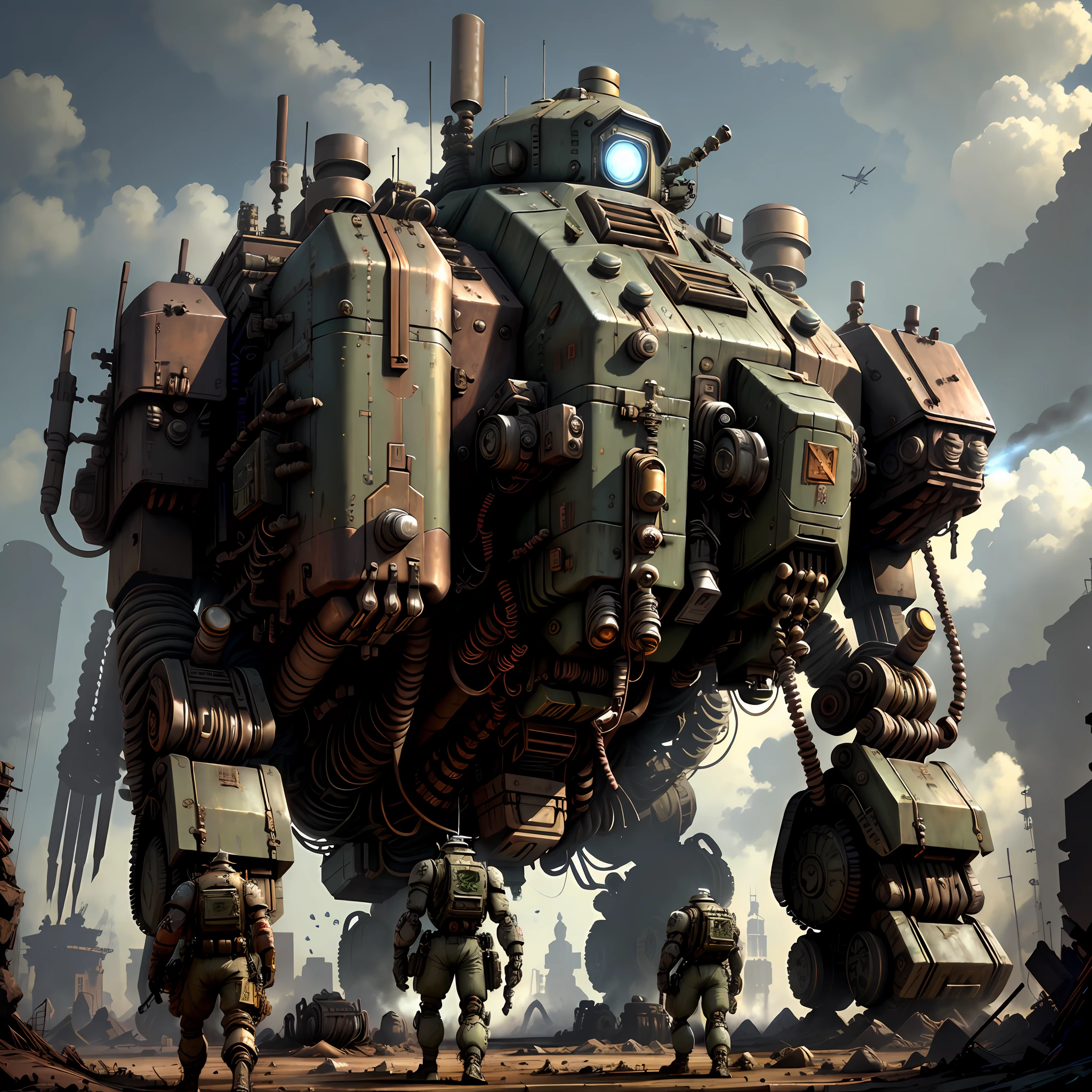 Mecha de batalla DieselPunkAI