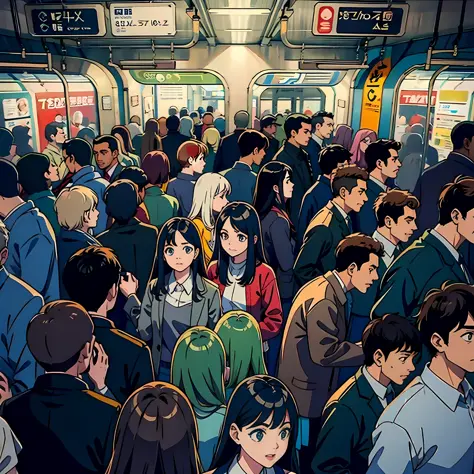 Subway, crowds