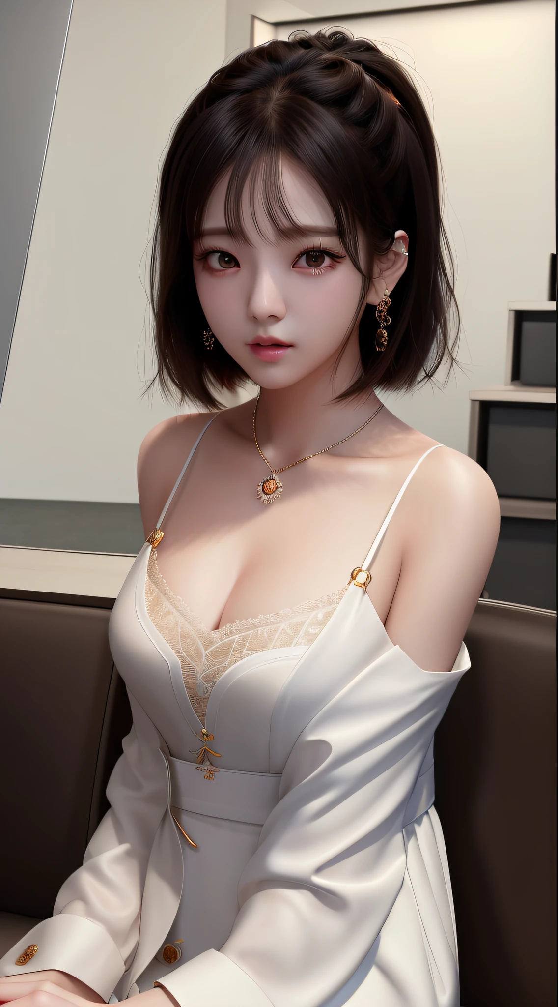 (чрезвычайно подробные обои CG Unity 8k), самое красивое произведение искусства в мире, 1 девушка, верхняя часть тела,к-поп кумир, Джису, ((СФВ))