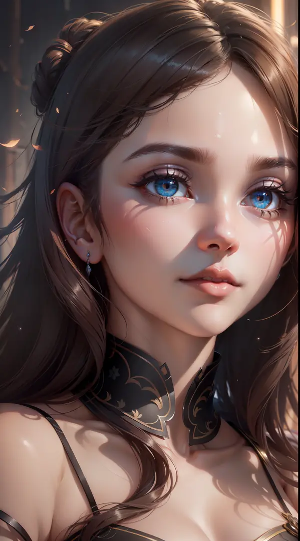 (extremely detailed CG unity 8k wallpaper, masterpiece, best quality, ultra-detailed), (best illumination, best shadow), (a perfect and symmetrical face of a woman with eyes reflecting the beauty of the world), attractive, floating, high resolution, dynami...