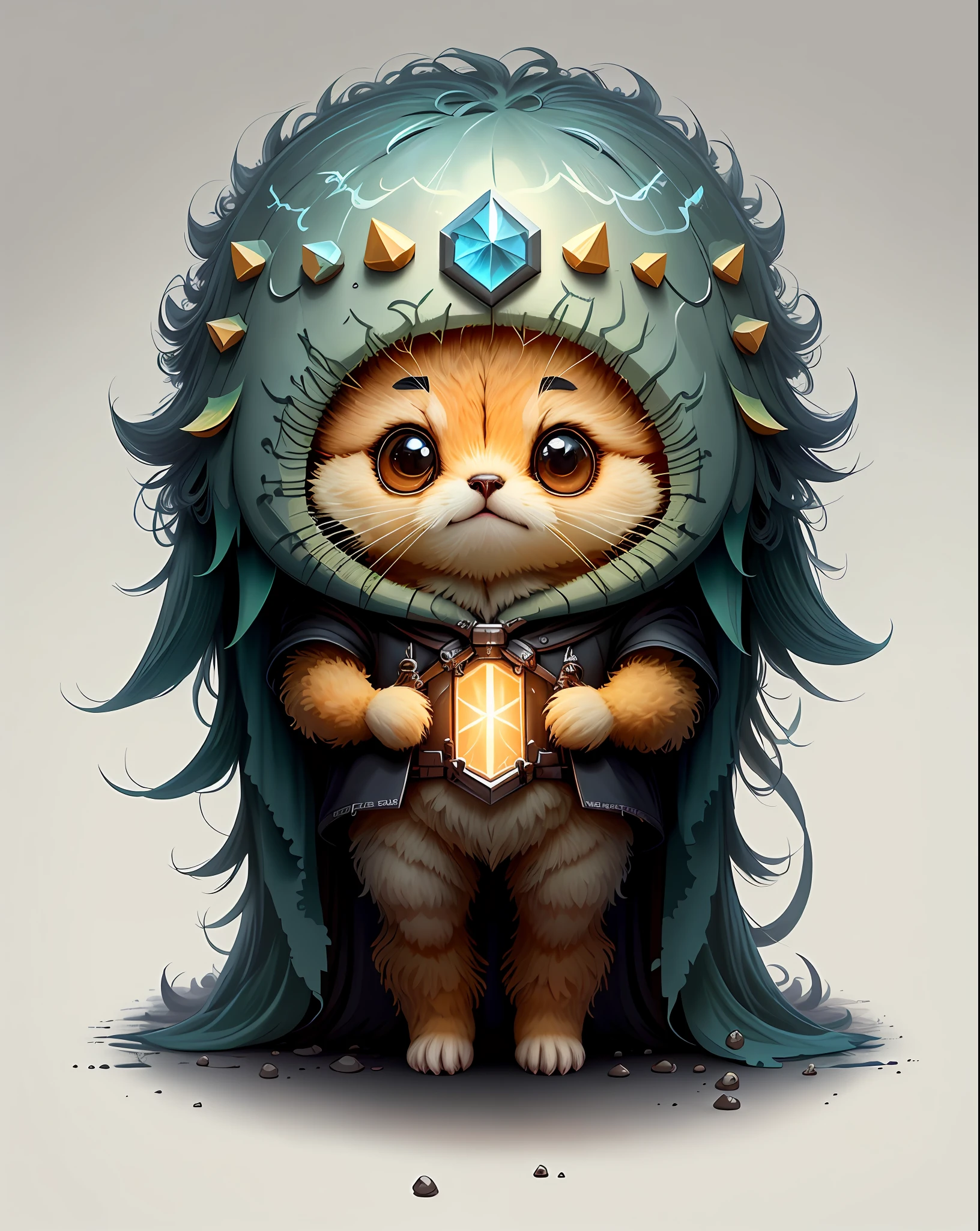 "Create a masterful masterpiece of cute creatures with ultra-detailed concept art inspired by . Utilize Stable Diffusion's power to unleash your inner Cu73Cre4ture programmer and bring your imagination to life!"