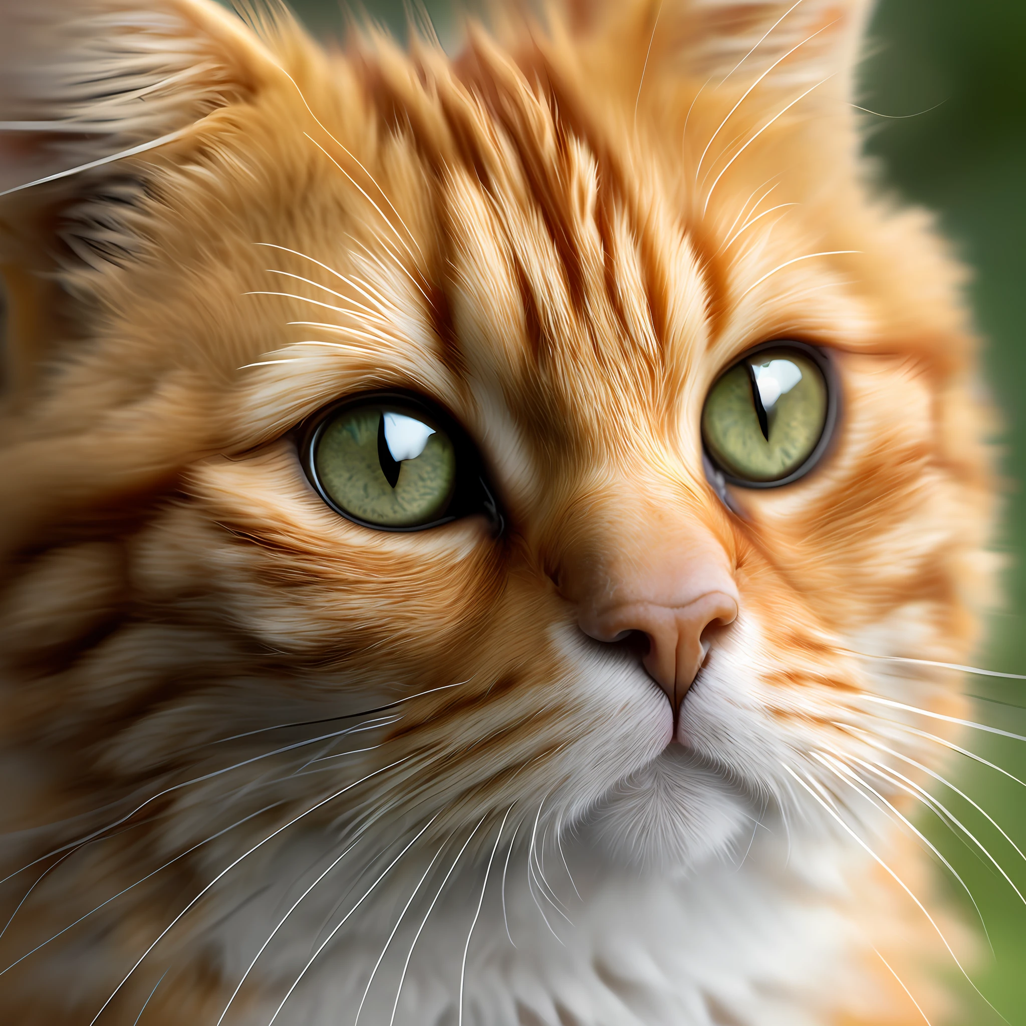 (極為細緻的CG統一8k壁紙,傑作, 最好的品質, 超詳細, 高解析度),(最佳照明, 最好的影子, 極其精緻美麗), 動態角度, 漂浮的, 高飽和度, 

[薑湯姆貓的照片, 細緻而美麗的綠色眼睛, 白色皮毛，帶有橙色斑點, 貓耳朵, 帶鈴鐺的領子, (好玩的:1.3), 可愛的表情, 長鬍鬚, 柔軟蓬鬆, 可愛的爪子, (玩具:1.2), 看著觀眾, 远射]:0.9