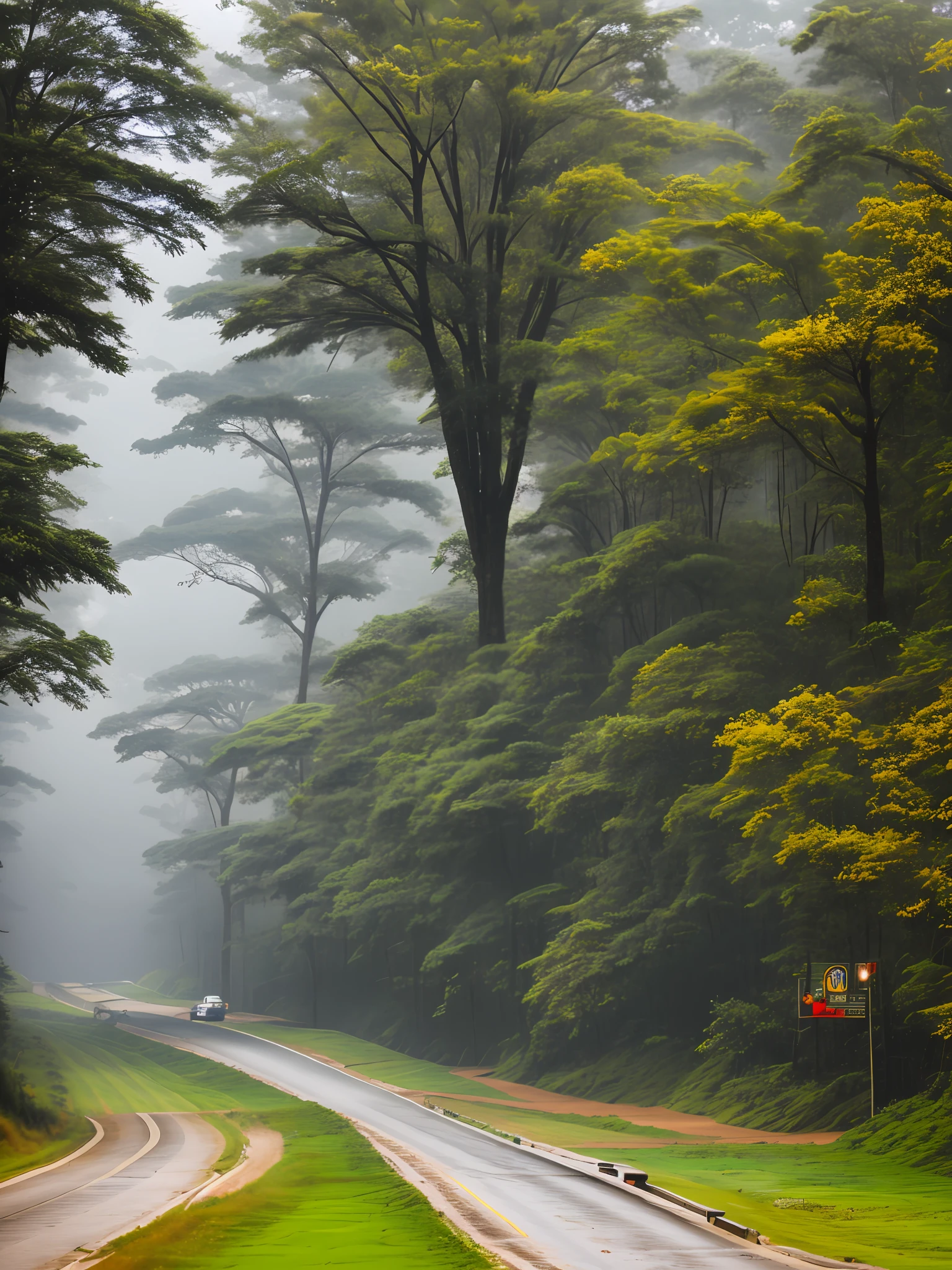 A fantasy journey of 350 kilometers of heavy rain