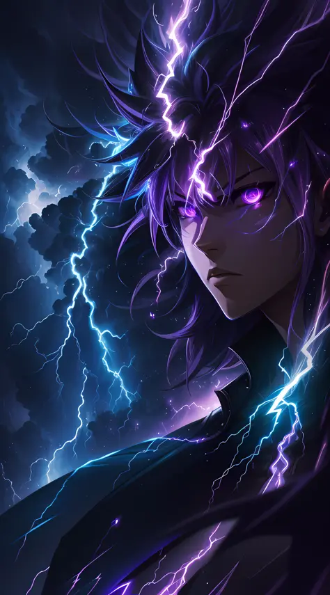 50 Thunderstorm Live, anime lightning scene HD phone wallpaper | Pxfuel