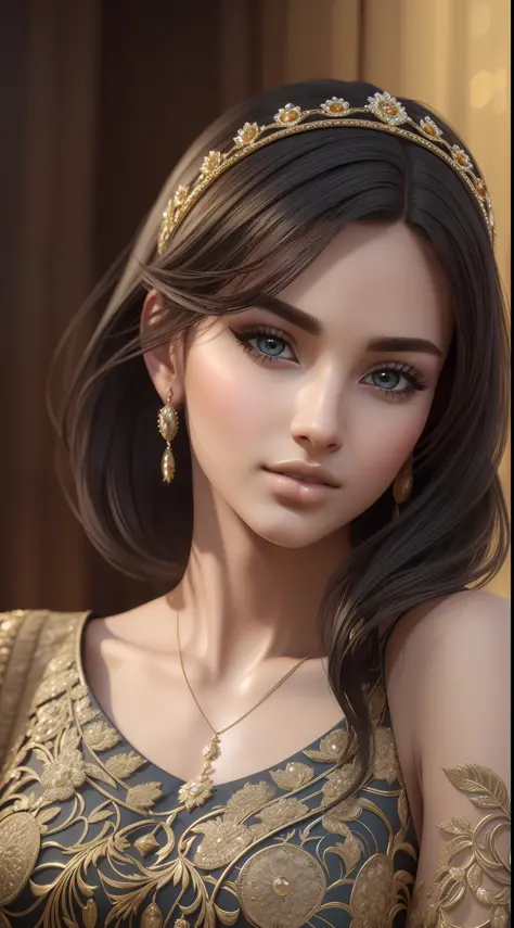 (masterpiece), high quality, very realistic, create an ultra-detailed CG character, (AH201), stunningly beautiful face, very det...