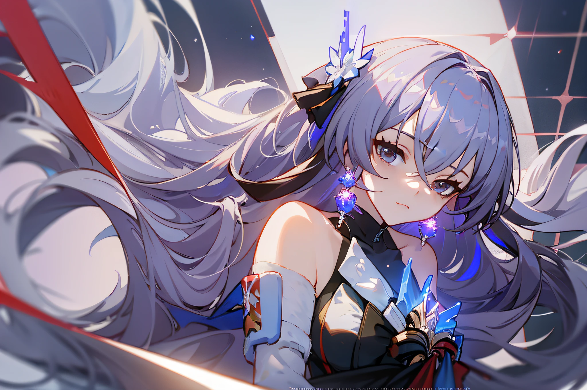 (masterpiece), (best quality), bronya rand, bronya rand (honkai star rail), delicate and beautiful, dynamic angle, floating, soft light