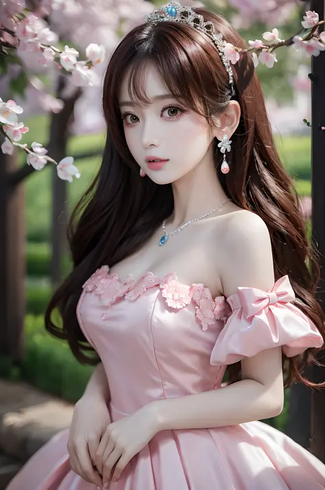 ((realistic lighting, top quality, 8k, masterpiece: 1.3)), clear focus: 1.2, 1woman, perfect beauty: 1.4, yushuxin, 1girl, dress...