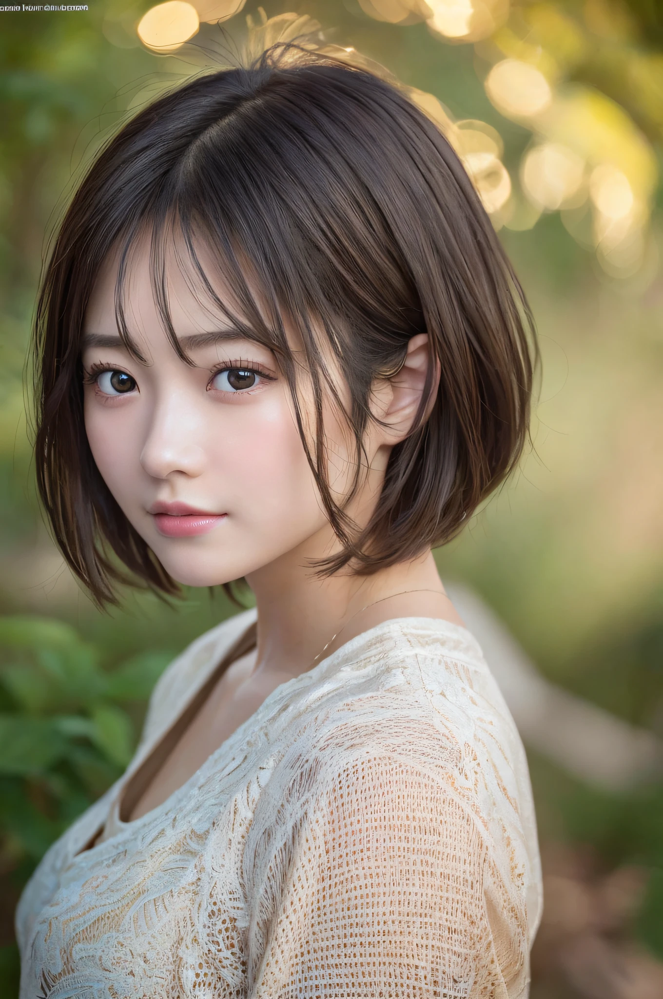 (Masterpiece: 1.3), (8k, photorealistic, RAW photo, best quality: 1.4), (1girl), Japan person, 22 years old, beautiful face, (realistic face), (black hair, short hair: 1.3), beautiful hairstyle, realistic eyes, beautiful detail eyes, (realistic skin), beautiful skin, absurdity, attractive, ultra high resolution, ultra realistic, high definition, golden ratio