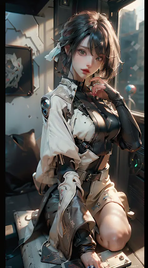 ((best quality)), ((masterpiece)), (detailed:1.4), 3d, an image of a beautiful cyberpunk female,hdr (high dynamic range),ray tra...