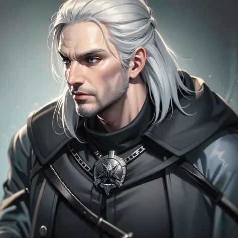Geralt the Witcher, fighting monsters, --auto --s2