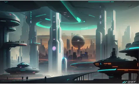 futuristic city, with circular eenergetic matrix, futuristic cyber punk 2077, --auto --s2