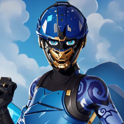 a close up of a person wearing a helmet and gloves, fortnite skin, fortnite character, tane skin, obsidians skin, as a fortnite ...