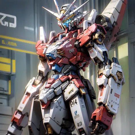 Gundam, mechanical, standing