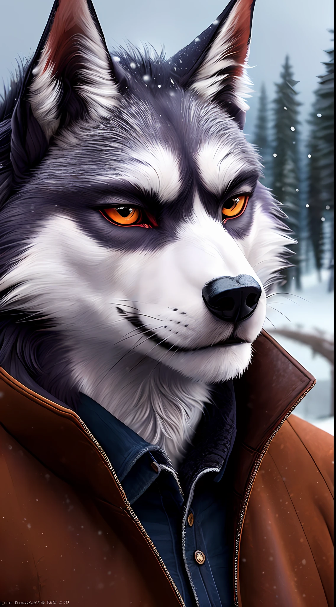 uploaded to e621, raw photo, realistic, anthro, detailed face - SeaArt AI