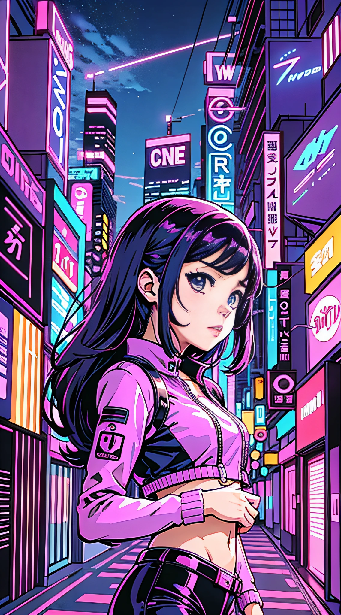 Anime, Cyberpunk, Synthwave, Original, Smoking, Laundry, HD wallpaper |  Peakpx