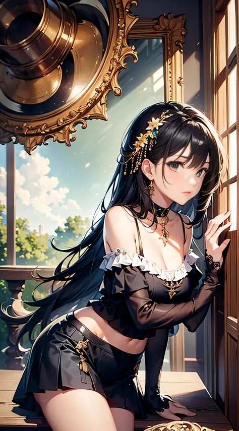 best quality, masterpiece, ultra high res, 1girl, off shoulder