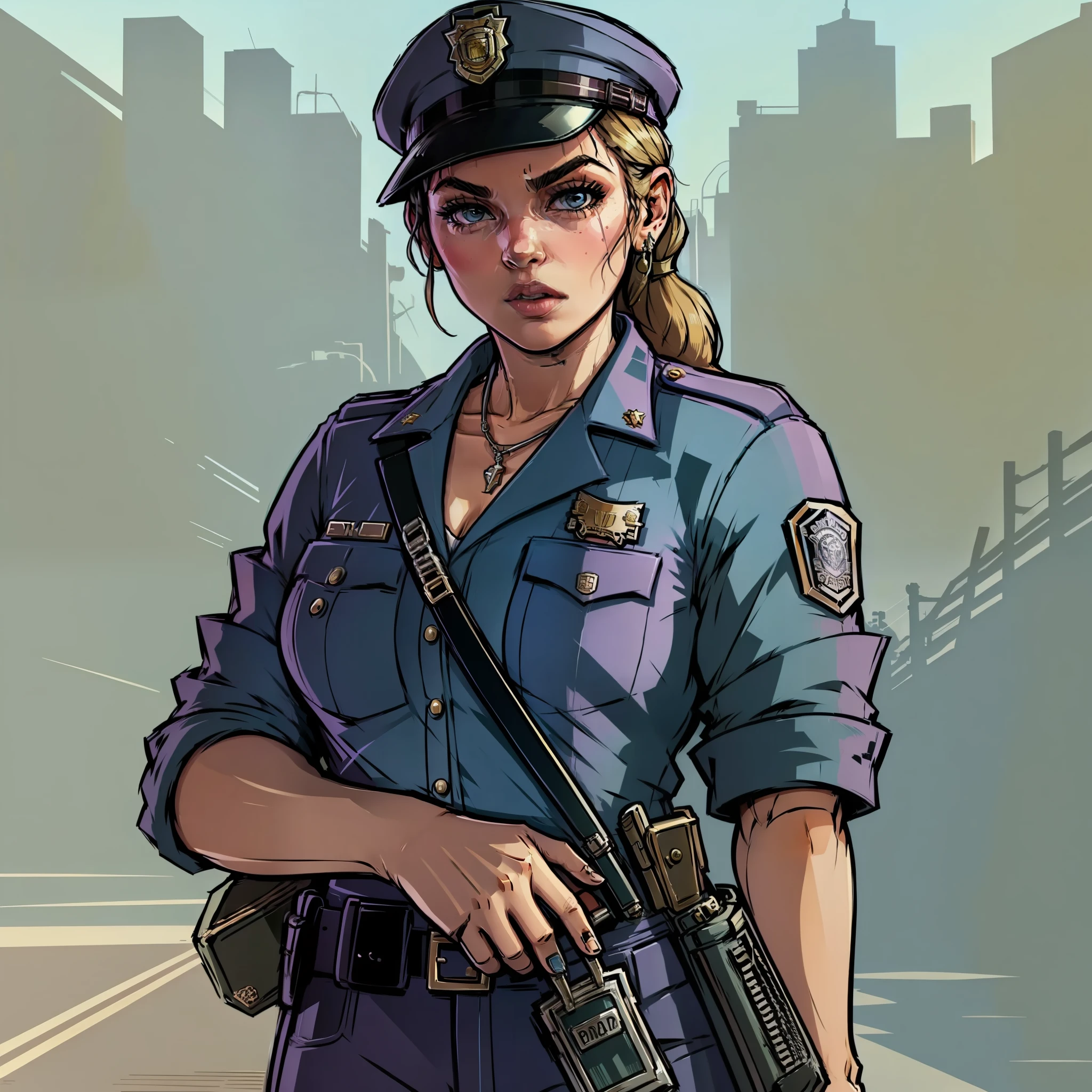 Grand Theft Auto V Girl Cop