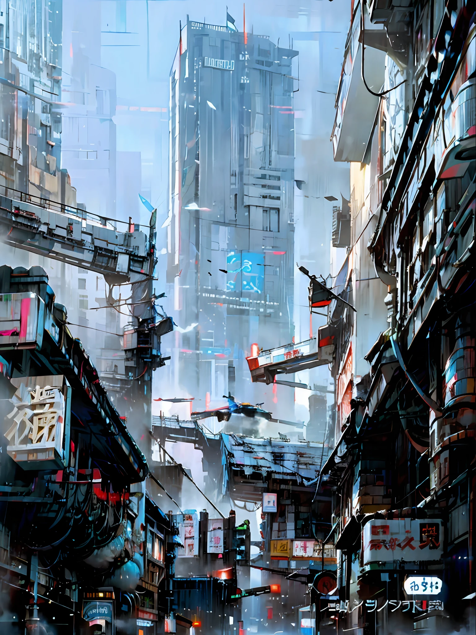 Changsha-Kultur, Cyberpunk, Stadt der Zukunft, Blade Runner,