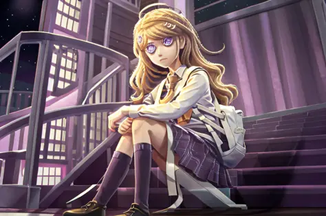 Identity V, Kaede has shoulder-length light blonde hair, purple eyes, and a prominent chokehold. She uses silver hairpins shaped...