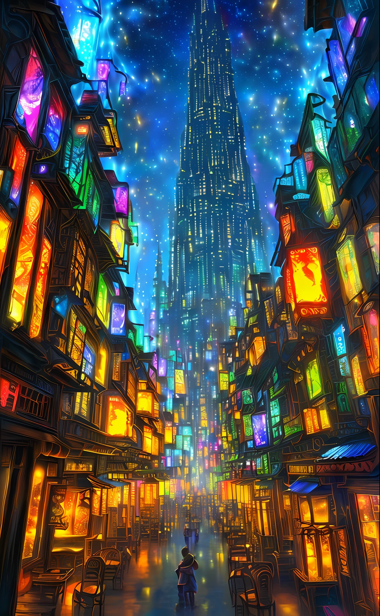 Enter a realm of fantasy and wonder with an artistic portrayal of the "City of the Fireflies." This digital illustration brings to life a vibrant metropolis illuminated by the enchanting glow of countless fireflies. Inspired by the magic of nature, the artwork combines elements of urban architecture and natural landscapes. The city streets are lined with charming buildings adorned with twinkling lights while fireflies swarm the sky, creating a luminous spectacle. The color palette blends warm hues and rich tones, evoking a sense of mystique and enchantment. Get ready to immerse yourself in the dreamlike ambiance of the "City of the Fireflies." 🌃🔥🎨✨🌟