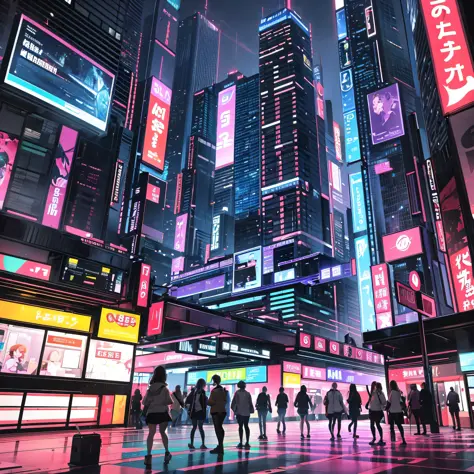 "Create a 2D fight scene in an urban environment with tall buildings and neon lights." --auto --s2