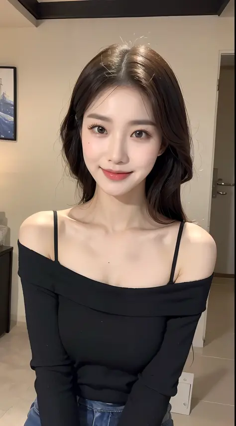 (1 Korean star with royal sister style), ((best quality, 8k, masterpiece: 1.3)), focus: 1.2, perfect body beauty: 1.4, (smile), (Street: 1.3), highly detailed face and skin texture, fine eyes, double eyelids, whitening skin, (big wave hairstyle: 1.3), (rou...