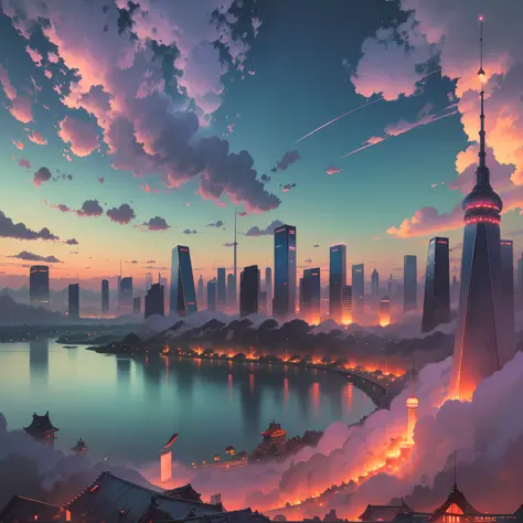 The future of China, shocking, panorama, masterpiece --auto --s2