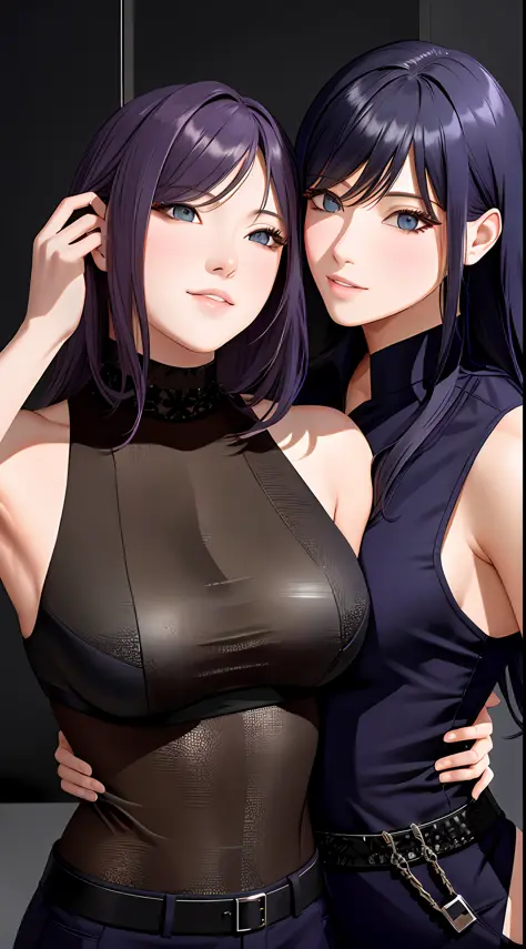 "(2 women kissing), sexy sleeveless police uniforms, yuri:1.4, provocative, hyper-detailed scene background, perfect anatomy, perfect arms, perfect hands,".