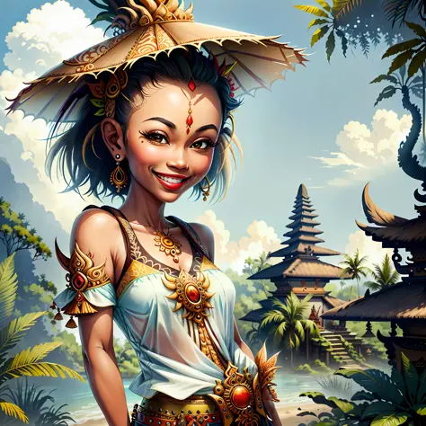 balipunkai, balinese woman smiling, balinese culture