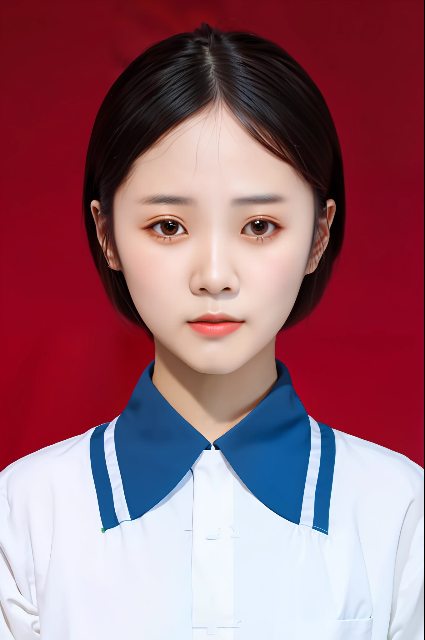 Close-up of a woman, Chen Xintong, Cheng Yanjun, Shen Mingchen, Lu Ji, Li Zixin, Nam Jae-yeon, Wu Xisen, Du Juan, Sha Xi, Xue Han cover photo portrait, inspired by Chen Daofu, Yun Ling, Liu Chengyou, Korean symmetrical face