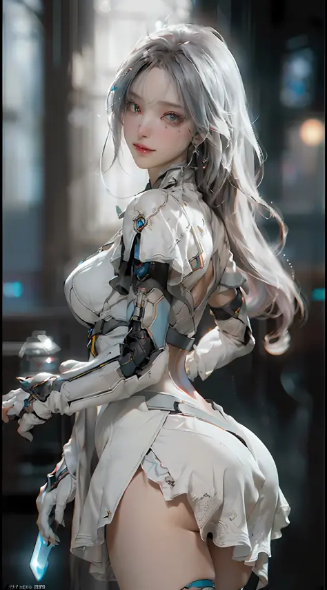 (Best Quality), ((Masterpiece), (Detail: 1.4), 3D, A Beautiful Cyberpunk Woman, HDR (High Dynamic Range), Ray Tracing, NVIDIA RTX, Super-Resolution, Unreal 5, Subsurface Scattering, PBR Textures, Post-Processing, Anisotropic Filtering, Depth of Field, Maxi...