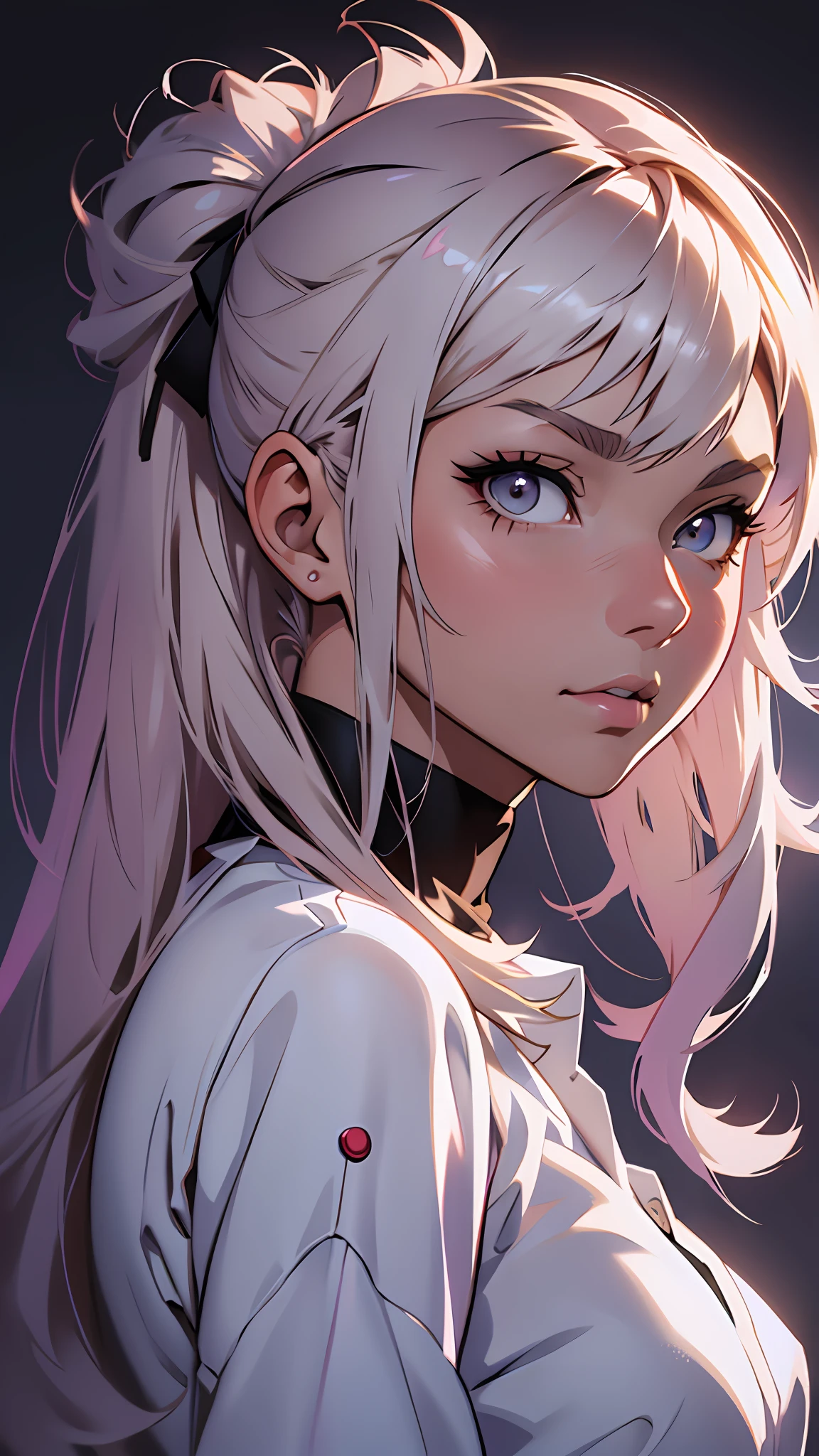 uma mulher de camisa branca está segurando o cabelo para cima, garota anime sedutora, arte de anime limpa e detalhada, anime. iluminação suave, arte digital detalhada de anime, Ilya Kuvshinov with long hair, estilo de realismo de anime, artgerm extremamente detalhado, estilo de arte anime realista, pintado em estúdio de pintor de anime, Ilya Kuvshinov. 4k, fanart requintada altamente detalhada