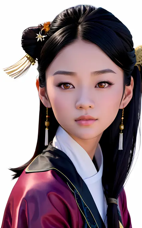 arafed asian woman with long black hair and blue eyes, portrait of mulan, mulan, disney character, lulu chen, asian female, asia...