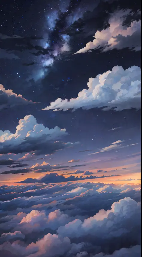 Night sky, clouds --auto --s2