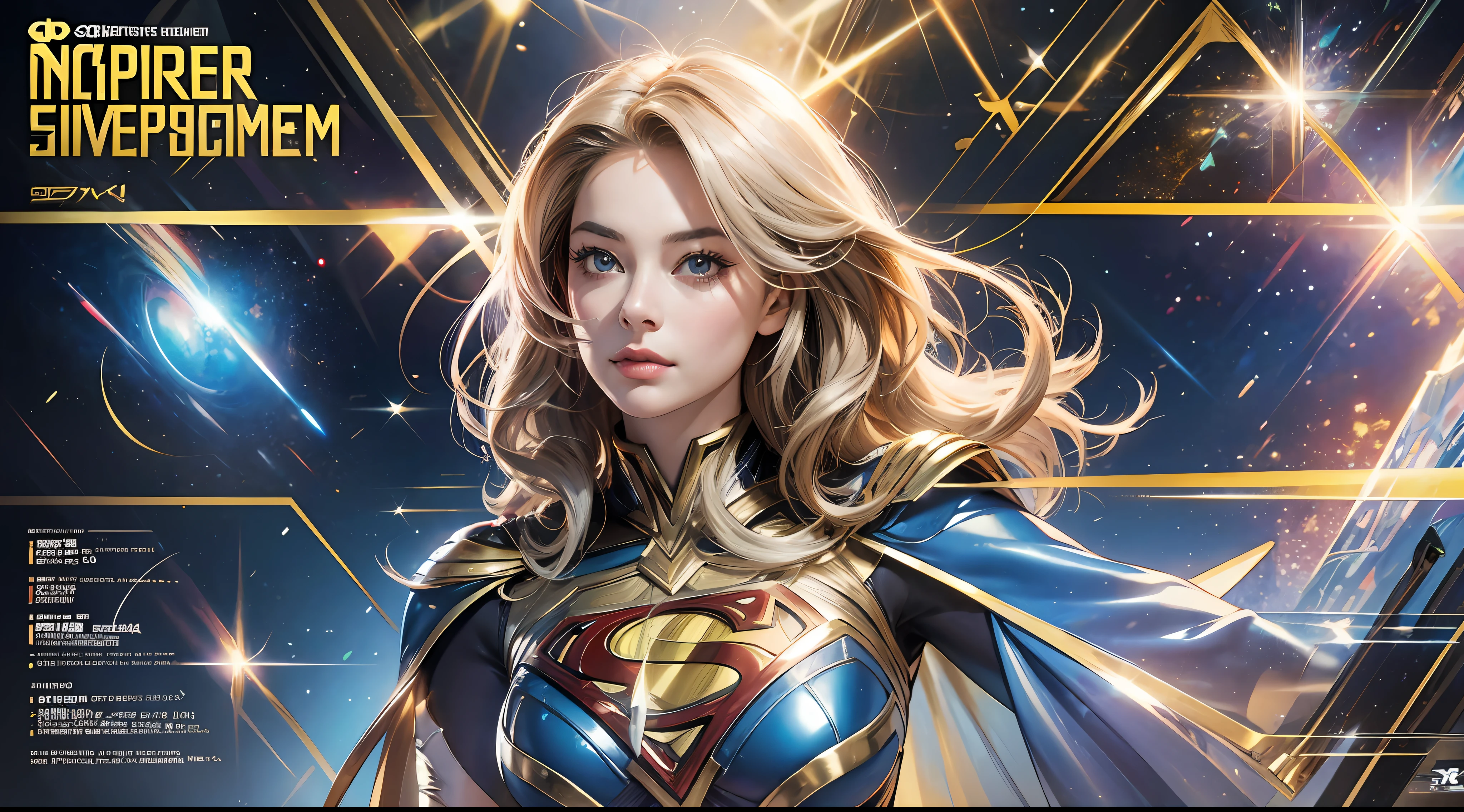 Margot Robbie beautifully in a silver and gold costume with a Superman symbol on her chest, Power Girl, Supergirl, Chris Moore. artgerm, beautiful comic art, extremely detailed artgerm, female superhero proportions, superhero body, high detail comic book art, artgerm julie bell beeple, dc comics art style, perfect anatomy, hands with 4 fingers and 1 thumb, rendered in 8K resolution for high quality detail, 8K image quality, 8K high resolution image,  hyper detailed, super realistic, intricate details --auto --s2