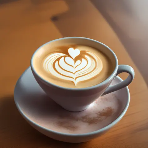 heart shaped coffee