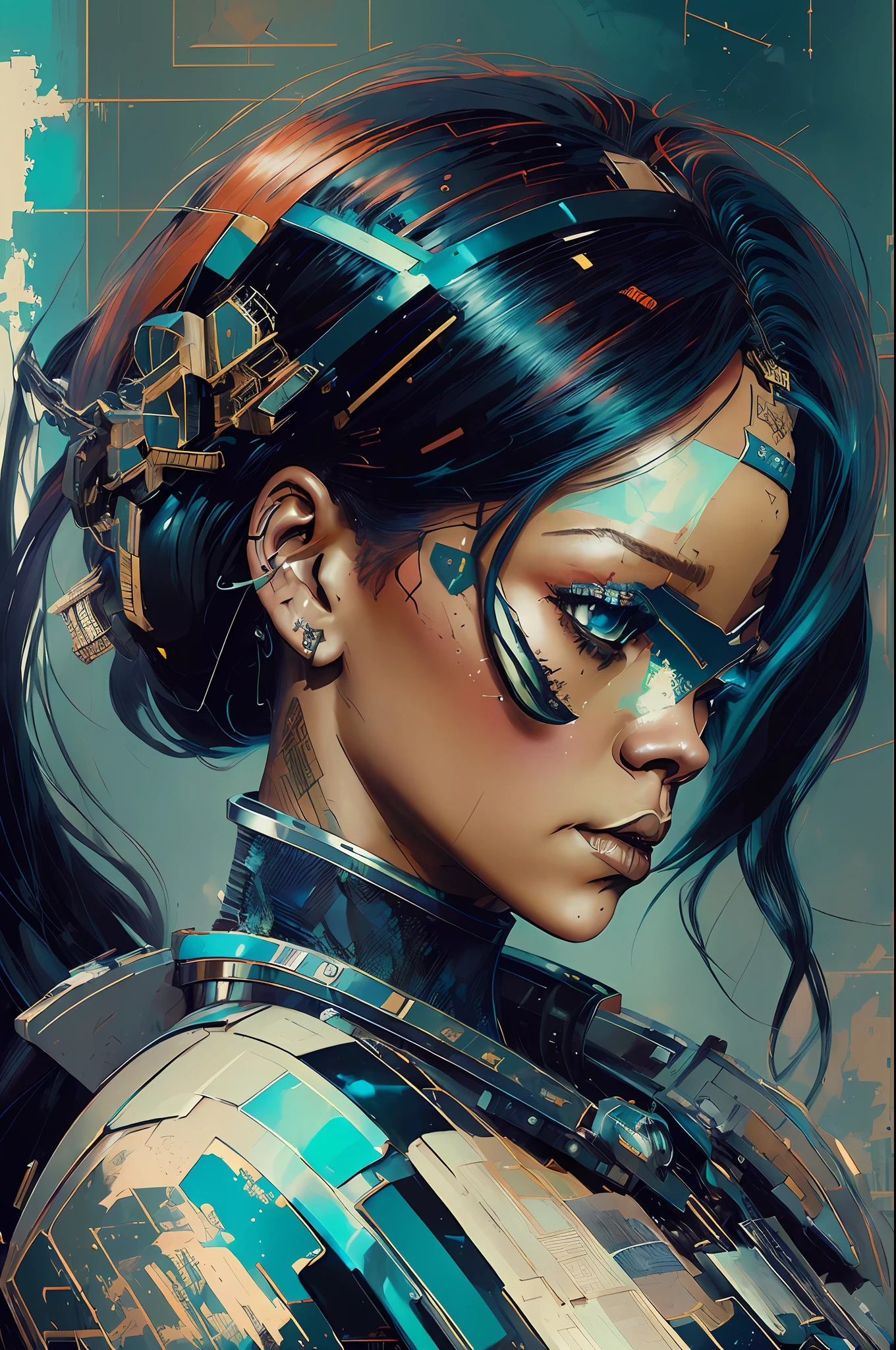 ((portrait of the goddess Rihanna cyberpunk mecha in the style of the zero dawn horizon, face of the machine)), (Symmetry), (Symmetry), intricate, elegant, highly detailed, digital painting, artstation, concept art, smooth, sharp focus, illustration,, professional photography, hyper-realistic face, portrait of, highly detailed, beautiful, sexy, modelshoot style, (extremely detailed CG unit 8k wallpaper), (((full body photo))), photo of the most beautiful artwork in the world,   black silk valley, black silk robe, magical necromancy, sexy, medieval era, photorealistic painting by Ed Blinkey, Atey Ghailan, Studio Ghibli, by Greg Tocchini, by James Gilleard, by Joe Fenton, by Kaethe Butcher, by Jeremy Mann, Greg Manchess, Antonio Moro, trending on ArtStation, trending on CGSociety, Intricate, High Detail, Sharp focus, dramatic, photorealistic painting art by midjourney and greg rutkowski --auto --s2