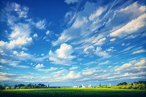 , Wide landscape, sunny day, clear sky, wide angle landscape, clear beautiful sky, wide angle photo, dynamic blue sky, low angle...
