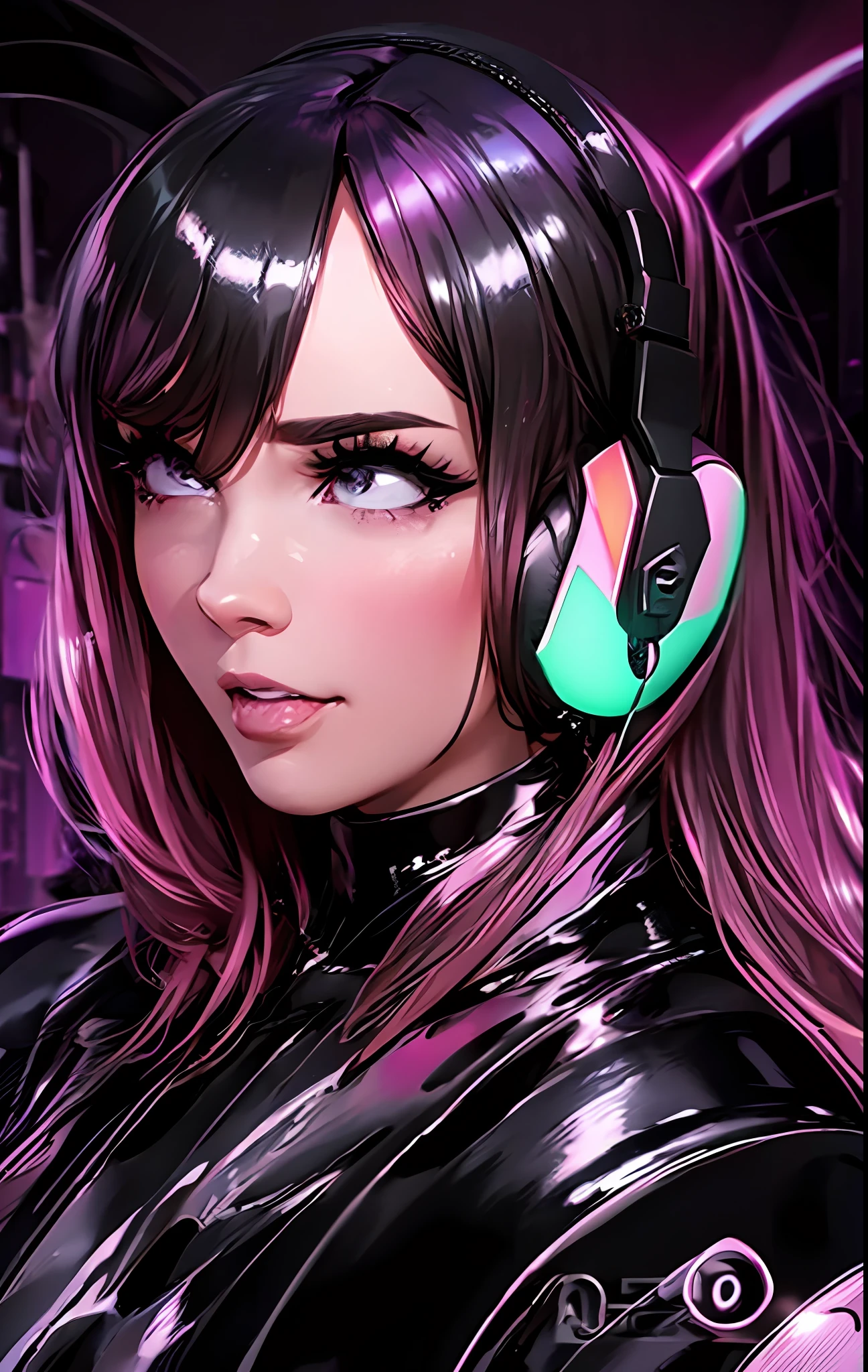 ultra detailed artistic photography, girl sexy wear earphone rgb, in the gaming room, artstation, hd, dramatic lighting, detailed gorgeous face, dreamy, glowing, glamour, shadows, smooth, ultra high definition, 16k, unreal engine 5, ultra sharp focus, artgerm, intricate artwork masterpiece, ominous, epic, highly detailed, vibrant, ultra high quality