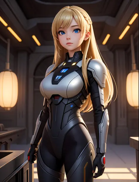 (masterpiece), best quality, high resolution, highly detailed, detailed background, perfect lighting, 1girl, sci-fi, blonde hair...