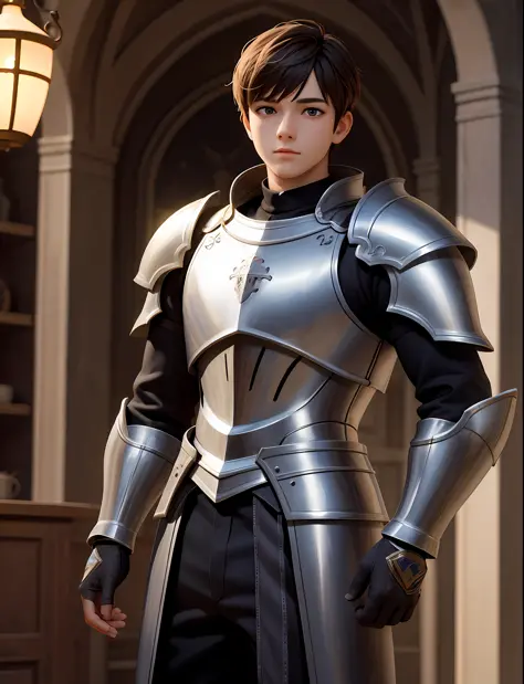 (masterpiece), best quality, high resolution, highly detailed, detailed background, perfect lighting, fantasy, 1boy, knight