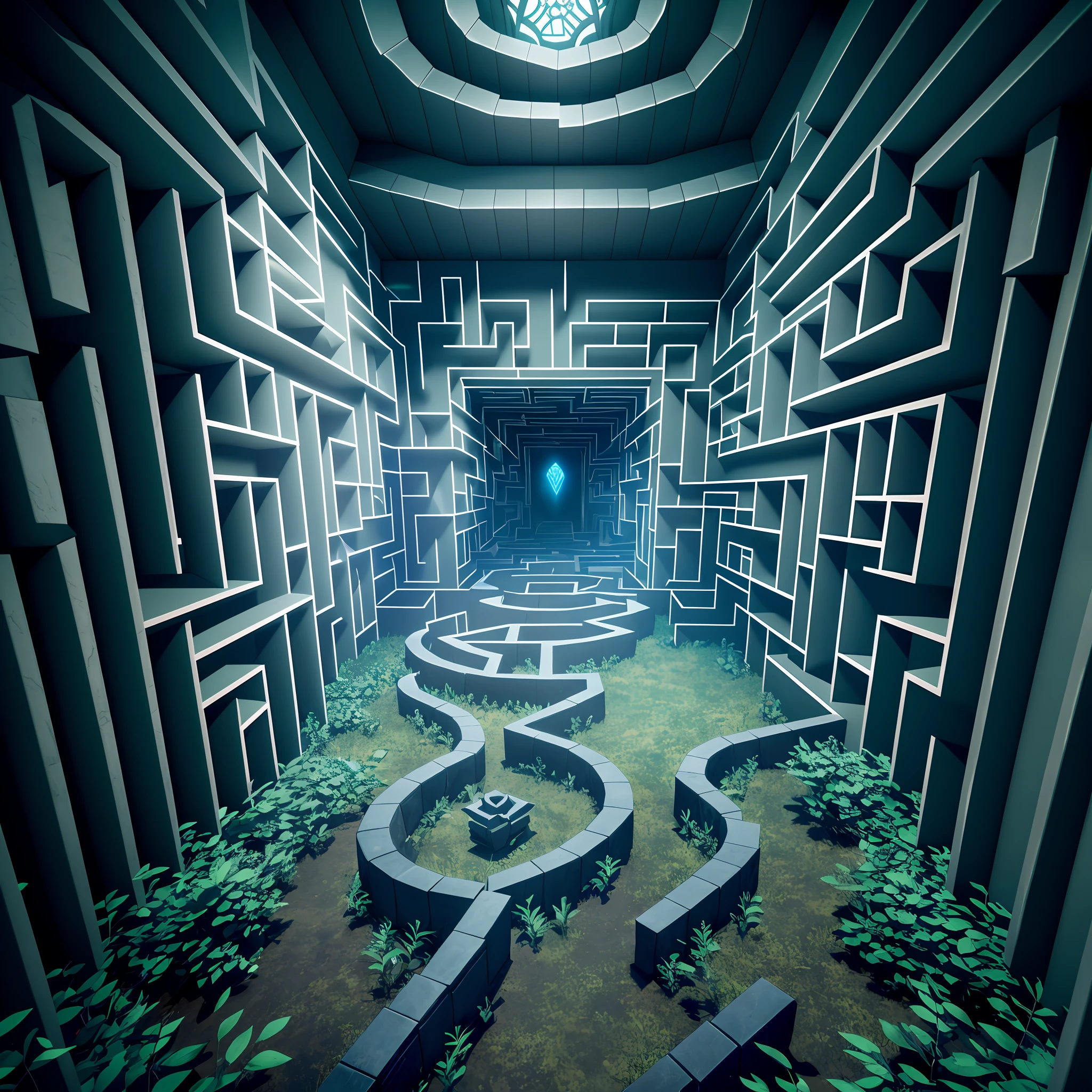 (immersive maze+3d maze), ultra-detailed, best quality,perfect lighting,atmospheric,mystic,abyssal,creepy,uncanny,spooky,haunted,scary,urged by dim light,lost and confused,through the walls,dark corridors and hidden trails,hidden objects, secret doors,unexpected traps,echoing footsteps,unclear sound around, unsettling breaths,clenched fists, barely visible path,doom and dread.