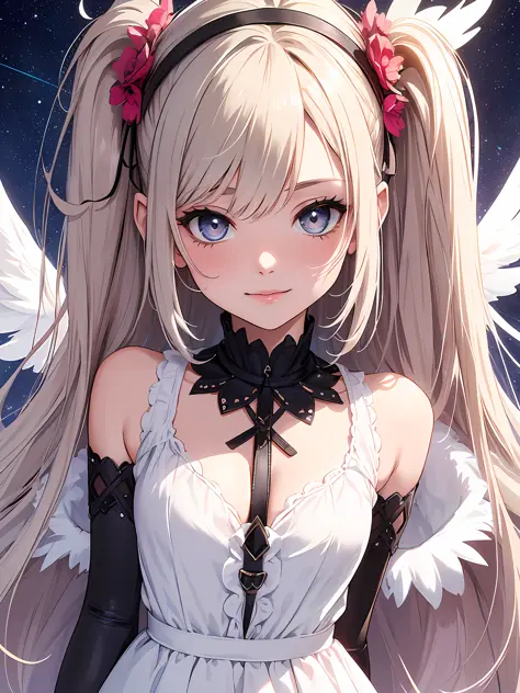 (Masterpiece, Top Quality, Best Quality, Official Art, Beautiful and Aesthetic: 1.2), (1 Girl: 1.3),Break,Solo Angelic Beautiful...