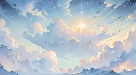 (Best quality),(masterpiece),(ultra detailed),(high detailed),(extremely detailed),Subject: Anime Sky Dreamscapes
Medium: Digital illustration or traditional painting.
Resolution: 4000x2000 pixels.
Color Palette: Soft pastel colors with a mix of vibrant hu...